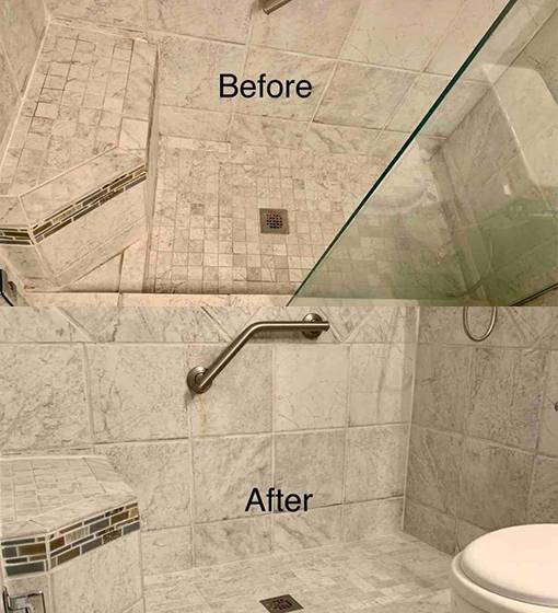 This Run-Down Shower Received a Complete Overhaul Thanks to Our Grout  Cleaning in Raleigh, NC